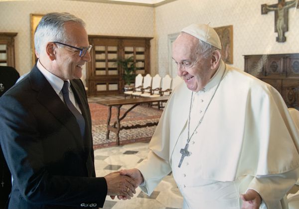 Giampietro Pettenon con Papa Francesco