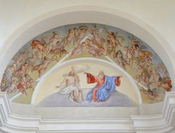 Affreschi dell'abside di Sebastiano Santi (1789-1866).