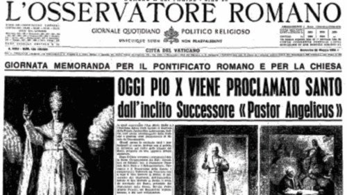 Osservatore Romano Canonizzazione Pio X