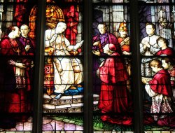 San Pio X in una vetrata di chiesa (Foto: James Bradley via flickr)